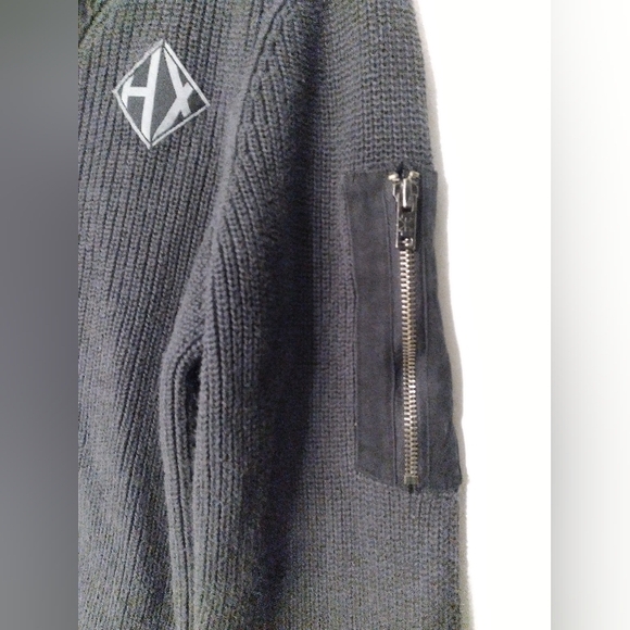 HELIX charcoal gray sweater - Picture 3 of 6